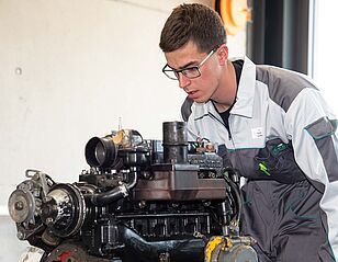 Landmaschinenmechaniker Sandro Weber will eine Medaille