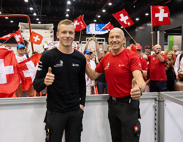 Une bonne équipe : Antoine Cottens et Martin Schär.