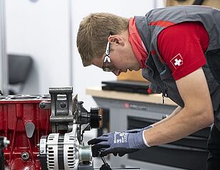 WorldSkills: première journée de compétition de Christof Röllin